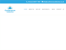 Tablet Screenshot of conferencecollective.com